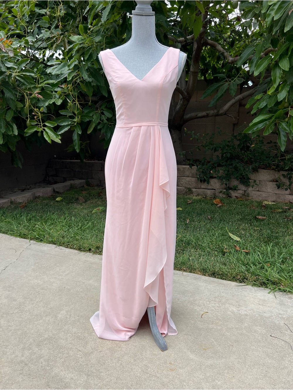 David’s Bridal Blush Pink Dress size 2